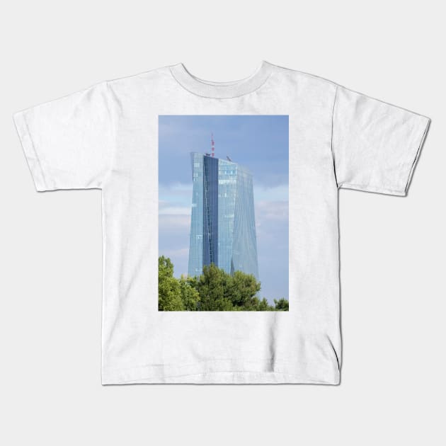 ECB, Frankfurt Kids T-Shirt by Kruegerfoto